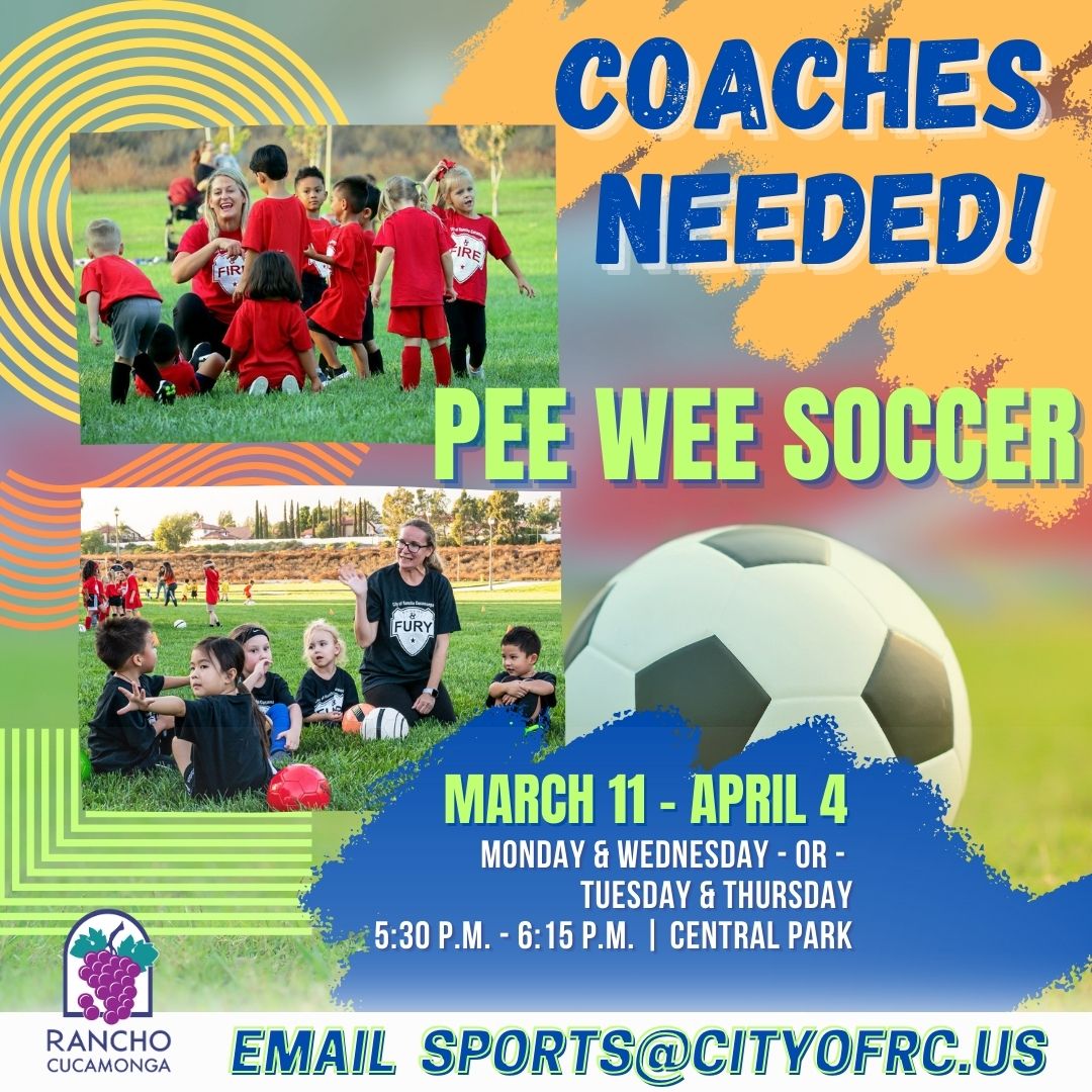 Pee Wee Soccer Coaches Needed