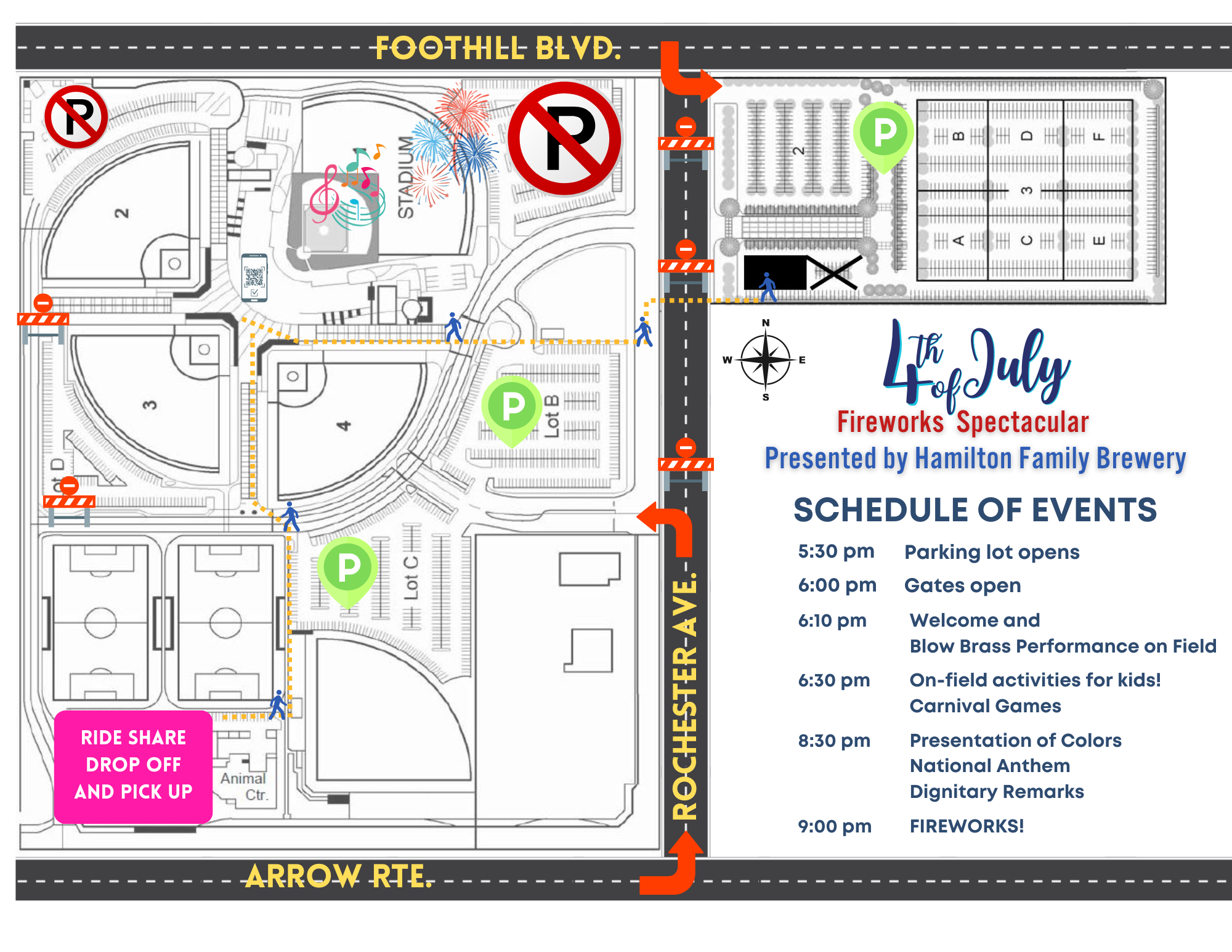 4th of July Site Map1