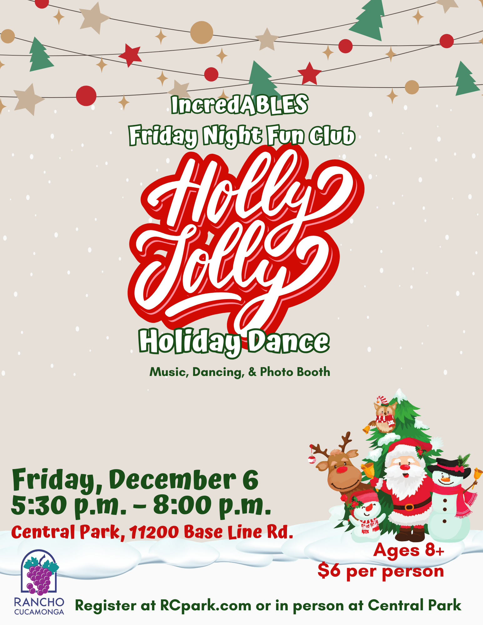 IncredABLES Friday Night FunClub - Holly Jolly Holiday Dance