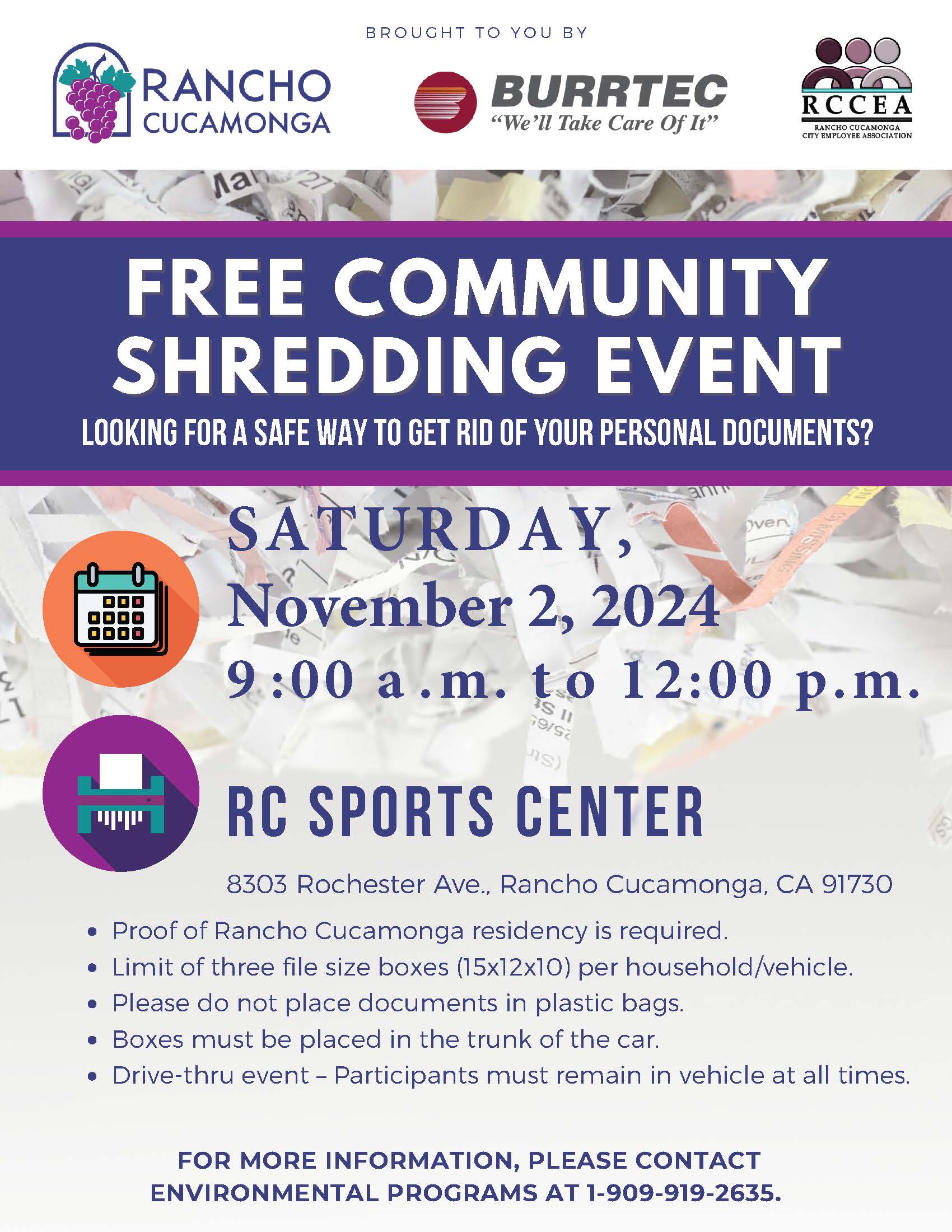 Shred Event Flyer