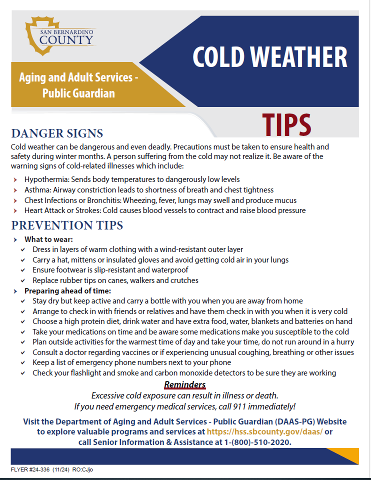 cold weather tips