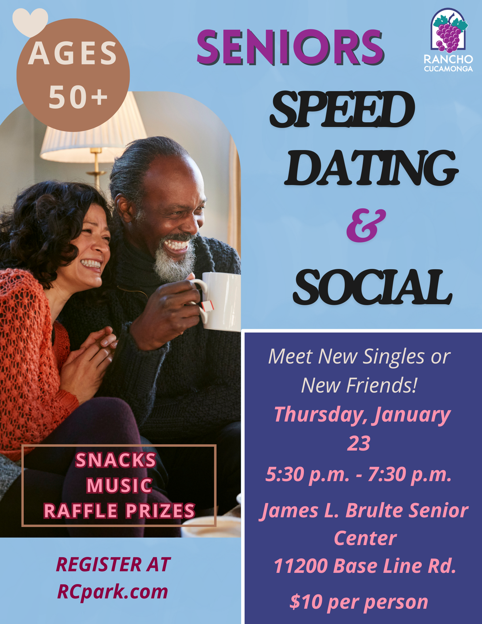 Senior Speed Dating Flyer