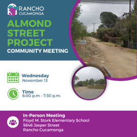 graphic for Almond Street Project Community meeting