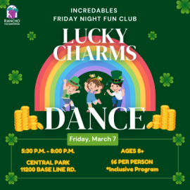 St. Partick's Day Dance flyer, Green and clovers